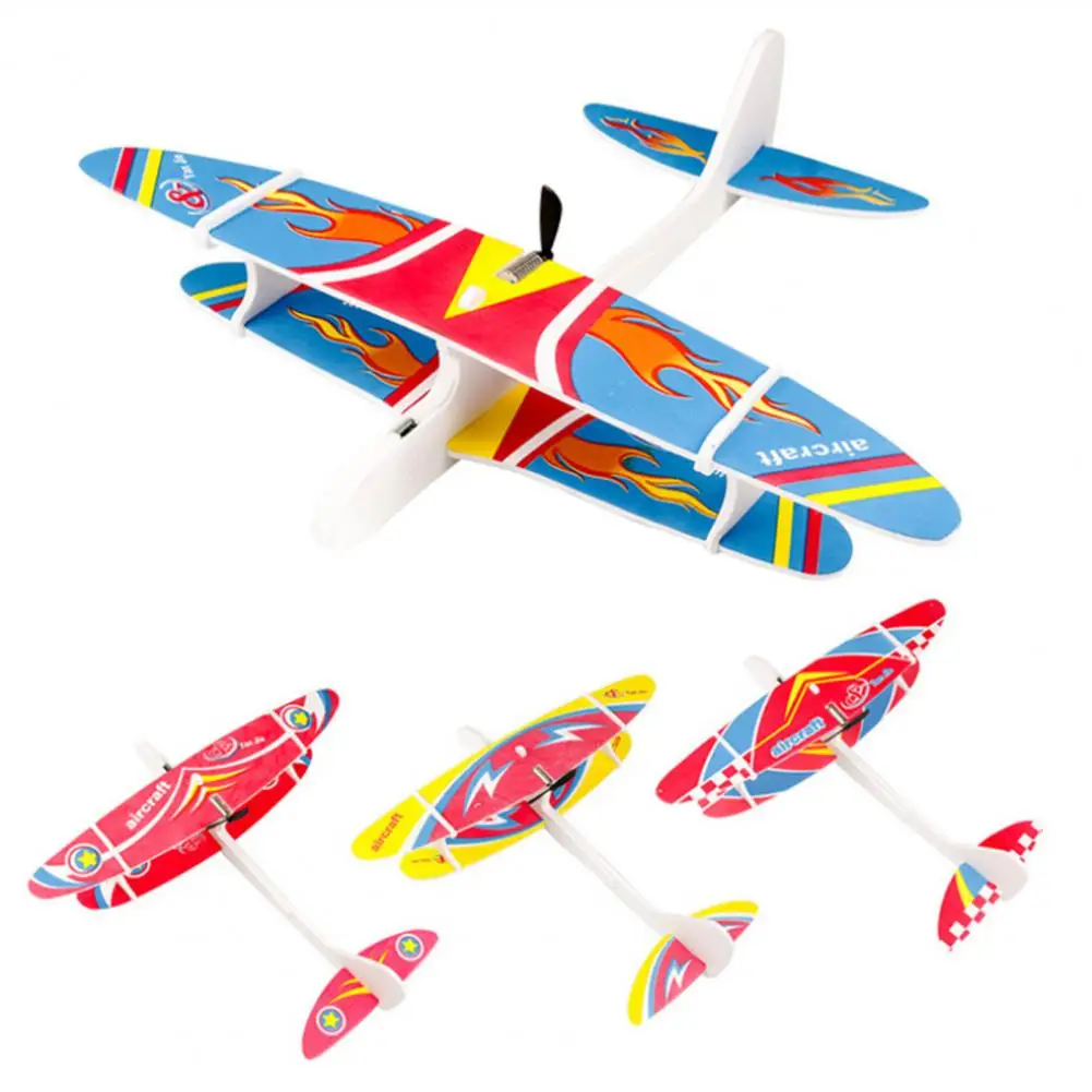 

Creative Outdoor Assembling Electric USB Charging Anti-impact Foam Aircraft Model