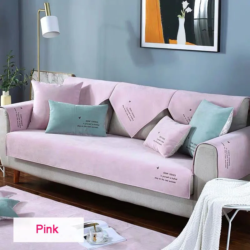 pink Непромокаемая Европейская Нескользящая диванная подушка, изоляция для младенца, Pee Pet Pee Sofacover, четыре сезона, универсальный диван, полотенце, чехол для дивана - Цвет: pink
