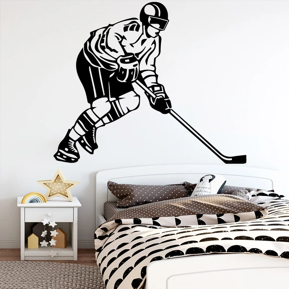 Изысканные наклейки на стену в виде хоккея декоративная наклейка домашний декор