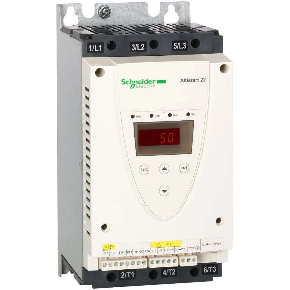 

ATS22D47Q Pump and Fan Three-Phase Asynchronous Motor Starter with Heat Sink Rated Power Supply Voltage 230-440V