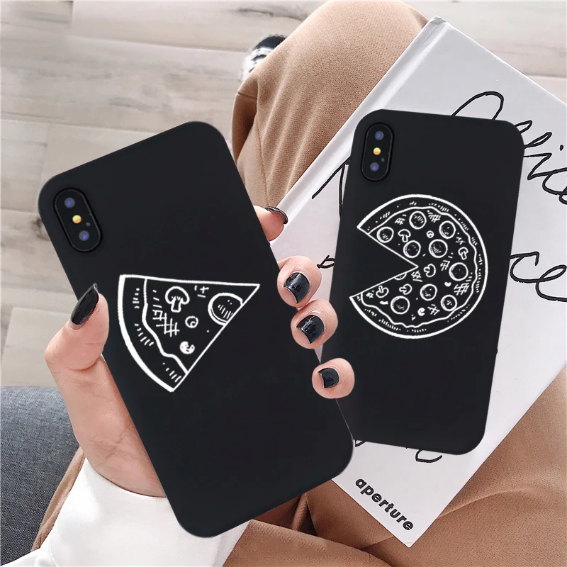 Чехол для телефона jamuar Cute piza Best Friends для huawei P30 P20 Pro Honor 10, Мягкая матовая пара, задняя крышка для samsung S8 9 Note 8