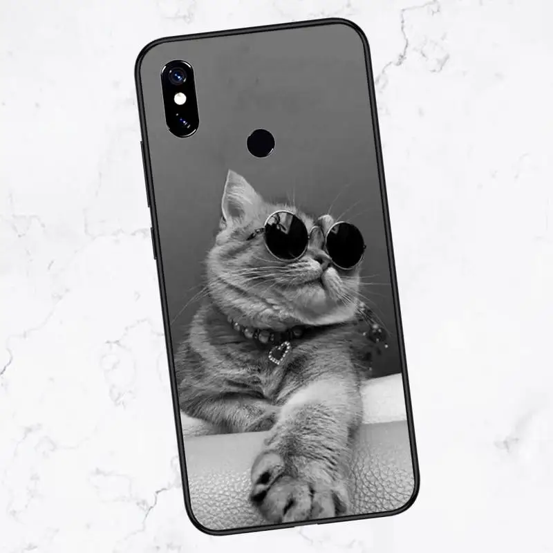 

animal cute male cat Phone Case For Xiaomi Redmi 7 8 9t a3Pro 9se k20 mi8 max3 lite 9 note 9s 10 pro
