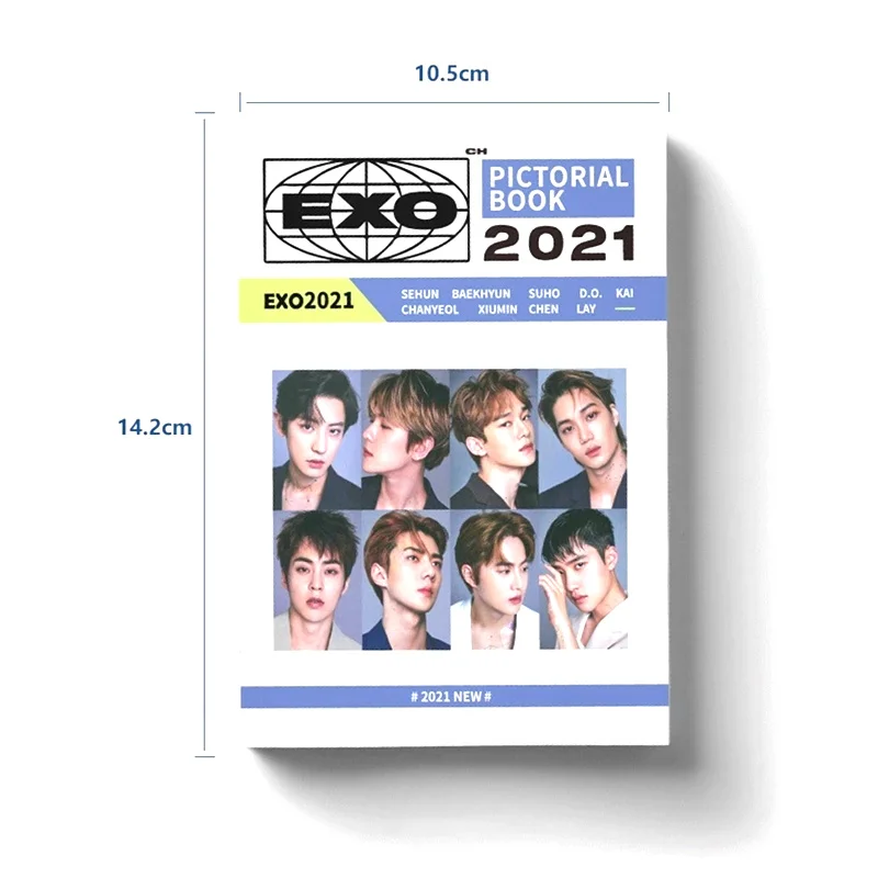 Exo подарок 2021 фотоальбом карта плакат Hd книга K-POP веера ядовитый Группа корейских