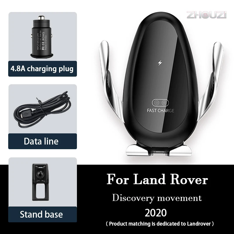 

Car Wireless Charger Car Mobile Phone Holder Mounts Gps Stand Bracket For Land Rover Discovery Movement 2020 Car Accessories