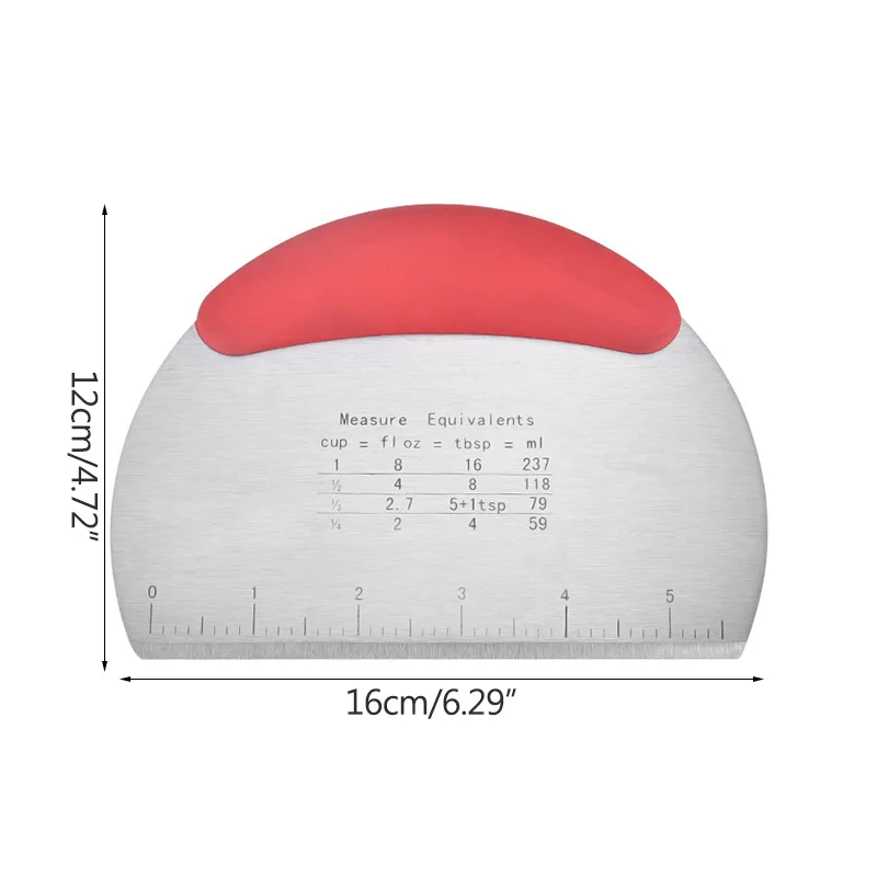 Режущее лезвие Кухня приспособления для резки полукруг со шкалой выпечки Мука