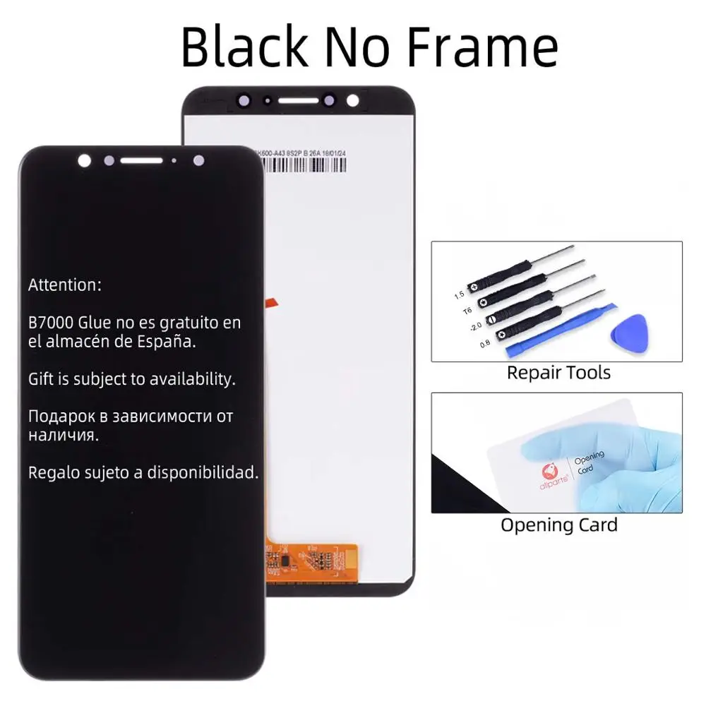 Black No Frame Original Display For Asus ZenFone Max Pro M1 ZB601KL ZB602KL LCD Display Touch Screen digitizer Assembly without frame for Asus - Цвет: Black No Frame