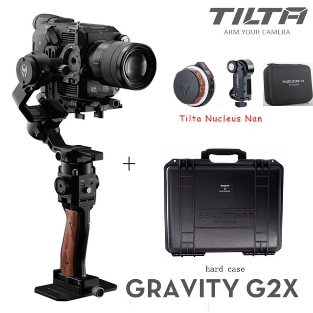 w case nano focus TILTA Gravity G2X TILTAMAX портативный монопод с шарнирным замком Системы 3-осевой Стабилизатор камеры DSLR Объективы для камер SONY CANON беззеркальных цифровых зеркальных фотокамер GH5 5D BMPCC 4K - Цвет: w case nano focus