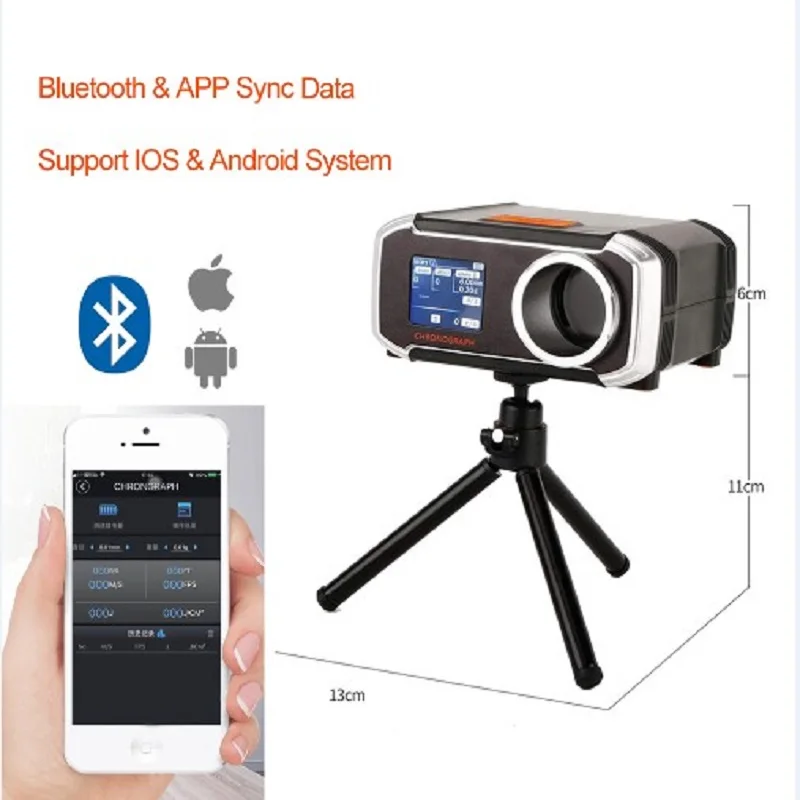 Новинка 2021 приложение Bluetooth измеритель скорости съемки Рогатка измерение
