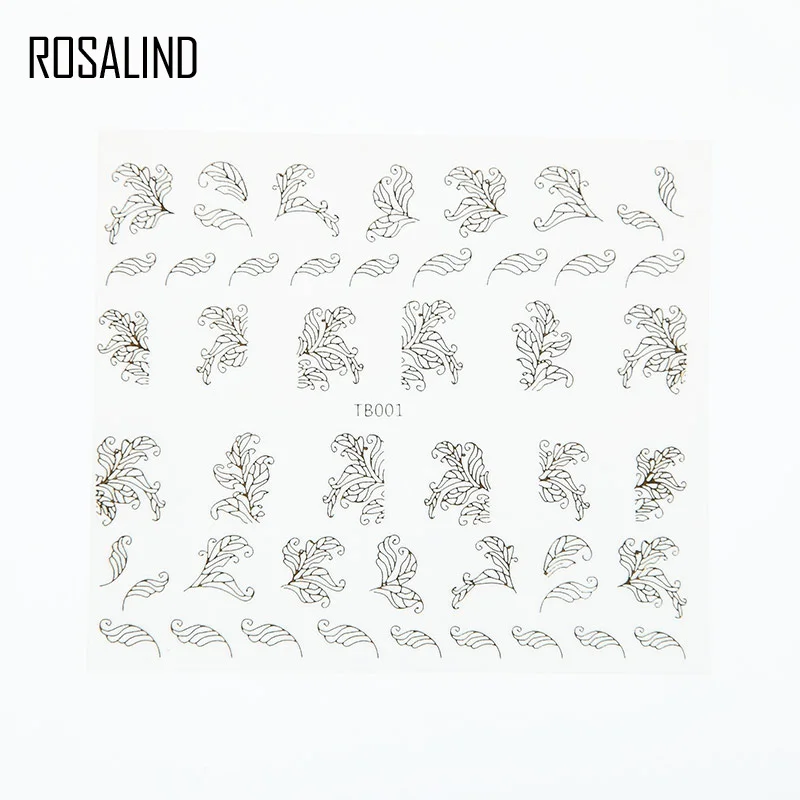 Наклейка для ногтей ROSALIND водная переводная наклейка лента ногтевого дизайна