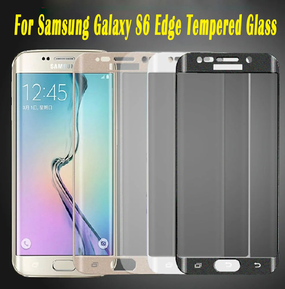 Оптовая продажа для Samsung Galaxy S6 Edge G9250 3D полное покрытие изогнутое Закаленное