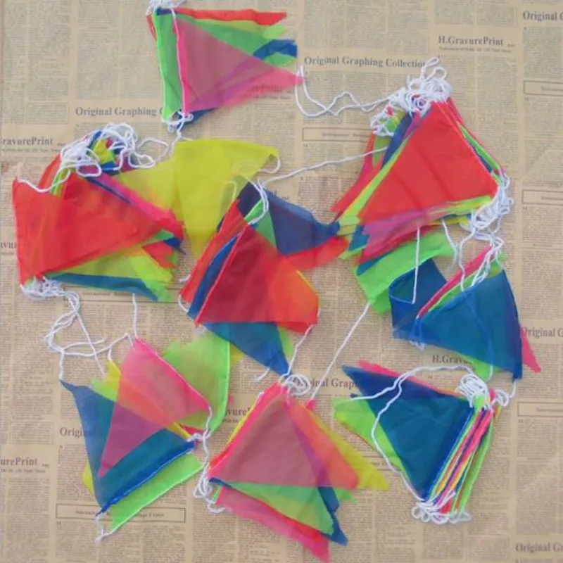 Fabric Hanging Flags /multicolour Banner/birthday Party Festival/Christmas Outdoor Decor/ felt Tent Decor/crafts/wall Art | Дом и сад