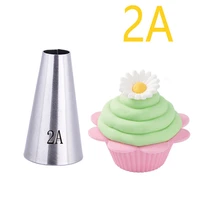 round cake nozzles pastry tips cup cake cream decorating tool stainless steel cupcake cookie piping nozzle diy macaroon 2a