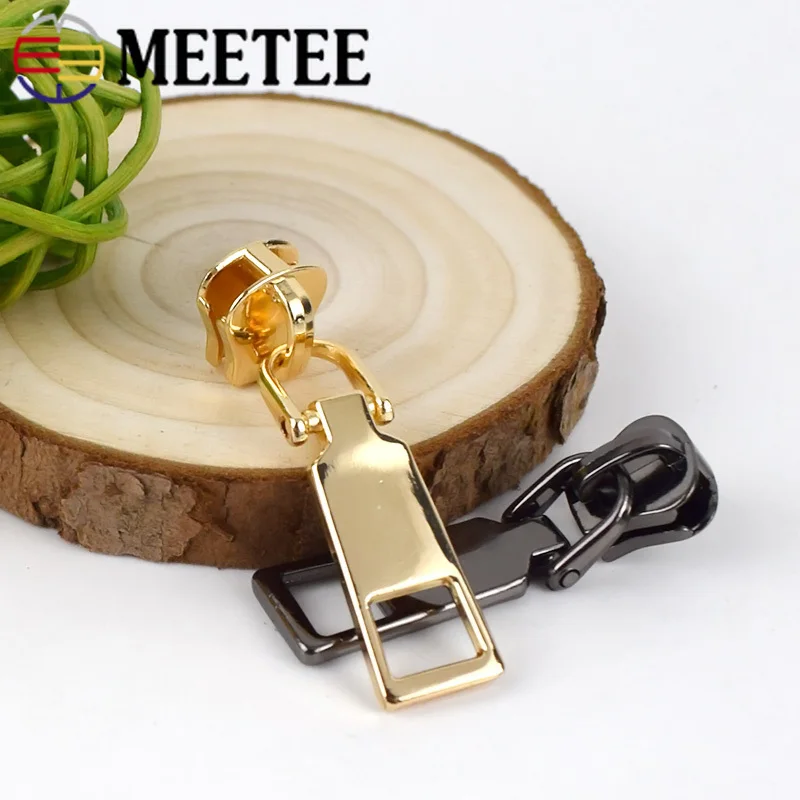 Meetee 50 шт. слайдеры на молнии для 5 # резиновые пуховая куртка Карманный молния