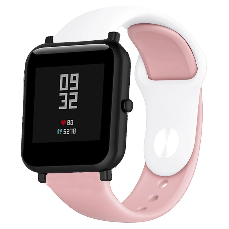 Сменный силиконовый ремень для Amazfit Bip Молодежный Браслет Для Xiaomi Amazfit GTS спортивный ремешок 20 мм ремешок аксессуары