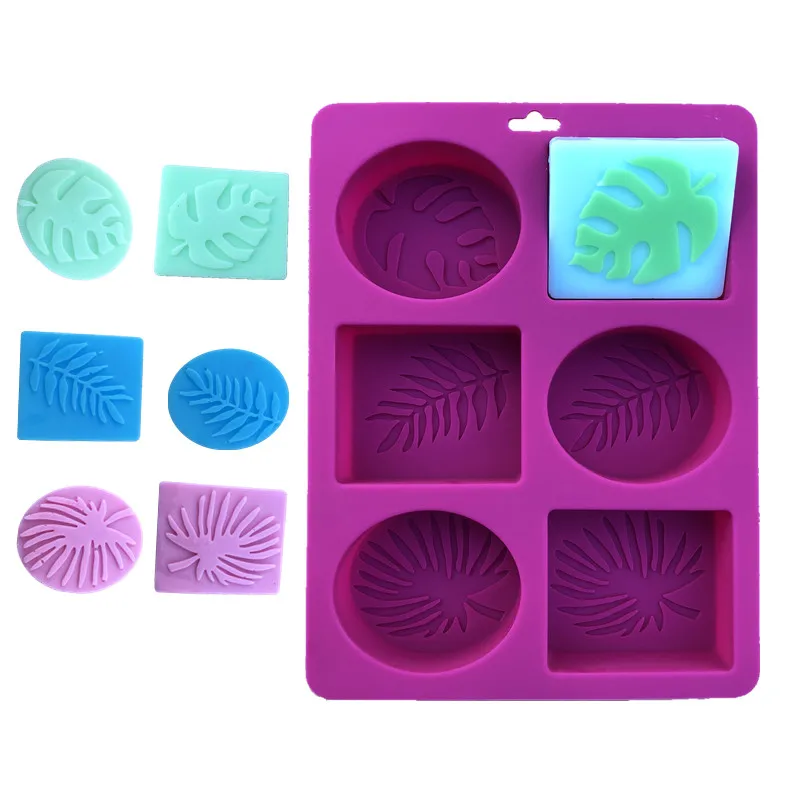 Ремесло Искусство Палм оливковых листьев силиконовые формы для мыла пресс DIY