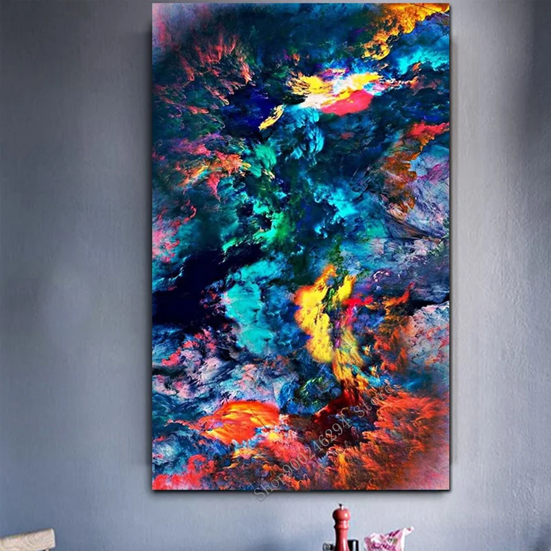 Большой абстрактный синий цвет линии Алмазная вышивка краска от daimonds Полный