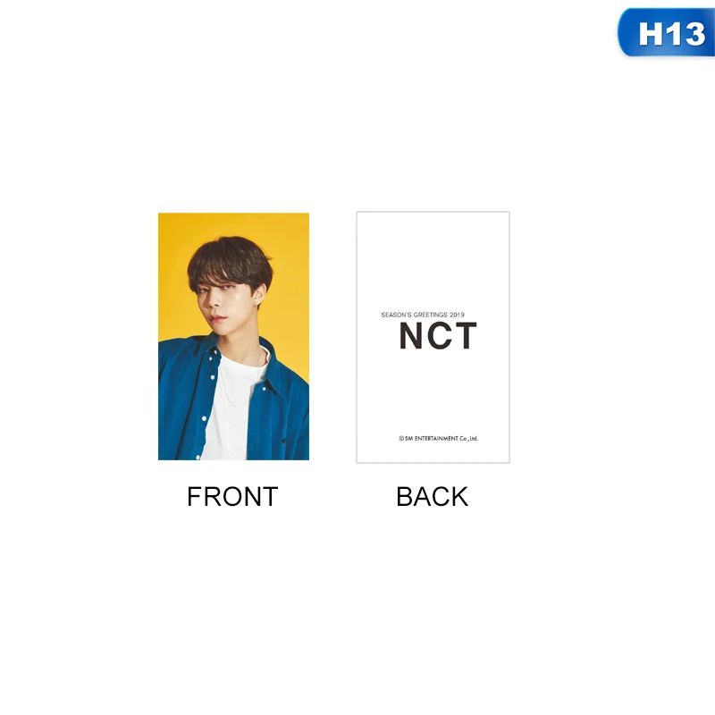 1 шт. GREETING NCT seasоткрытка для фотосъемки с изображением морской волны Taeyong Mark автограф Фотокарта Lomo - Цвет: H13