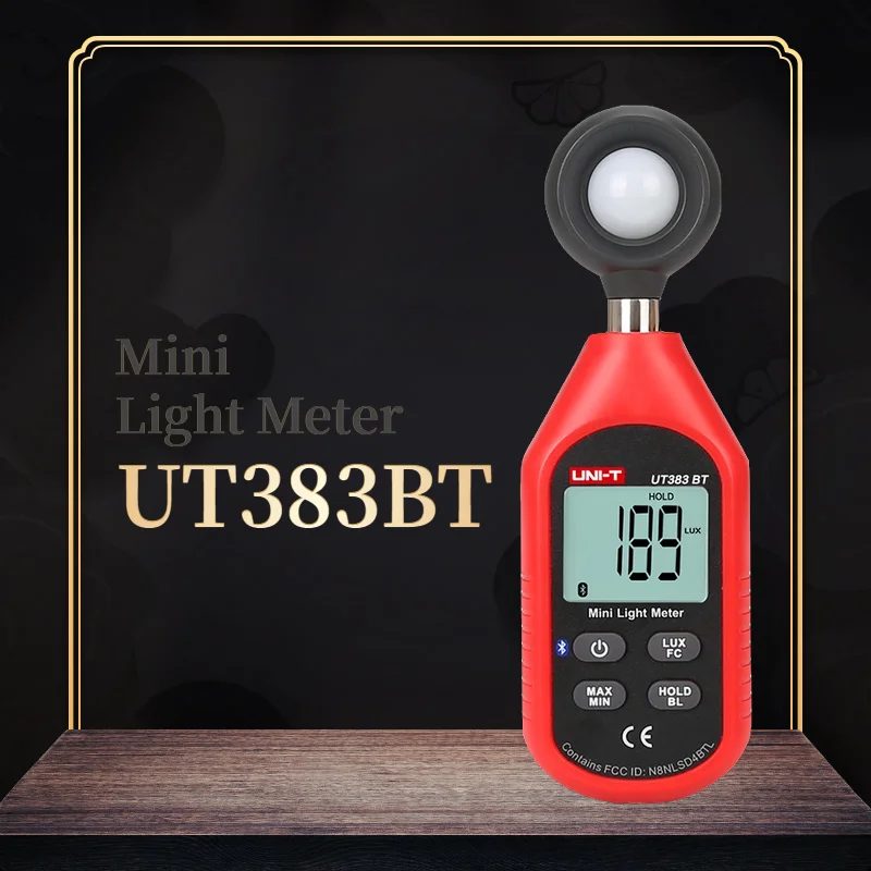 UNI T UT383BT мини измеритель освещенности Цифровой Люксметр Bluetooth светильник