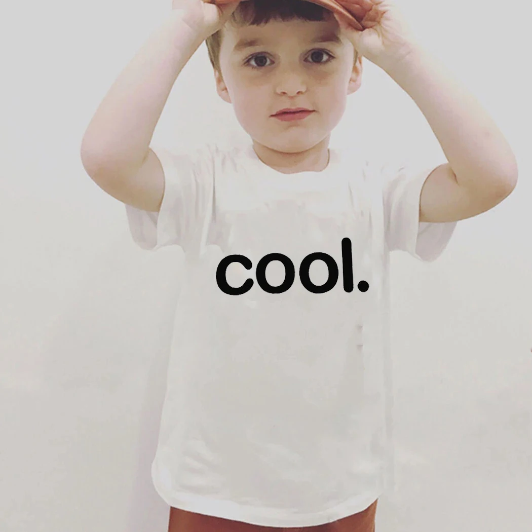 

Cool Printing Boys T-shirts Kids Clothes Summer Street Wear T Shirts Letter Print Girls Tshirt Children letter Tee Shirts Tops