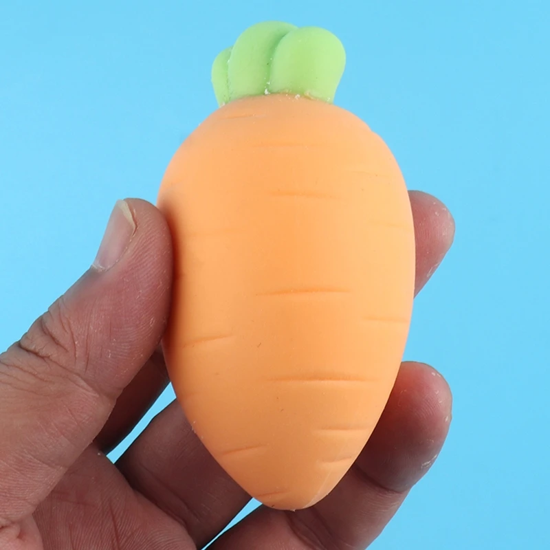 Simulation Carrot Squeeze Fidget Sensory TPR Ball Interactive Dollhouse Accs Pinch Toy Soft Decompression Desktop Decor | Игрушки и