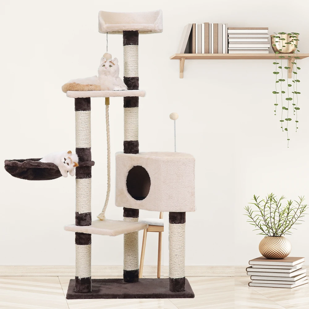 2 стиля 53in кошка дерево игрушки для кошек питомцев башня Когтеточка домашних