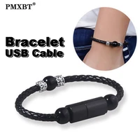 bracelet usb cable type c microusb portable charging cable for huawei xiaomi 9 samsung s10 mobile battery charger short usb cord