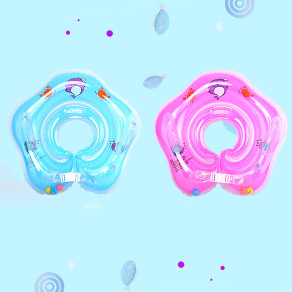 

Newborn Baby Swimming Collar Safe Adjustable Floating Circle Inflatable Toy Swimming Ring Pool Bathing Accessories