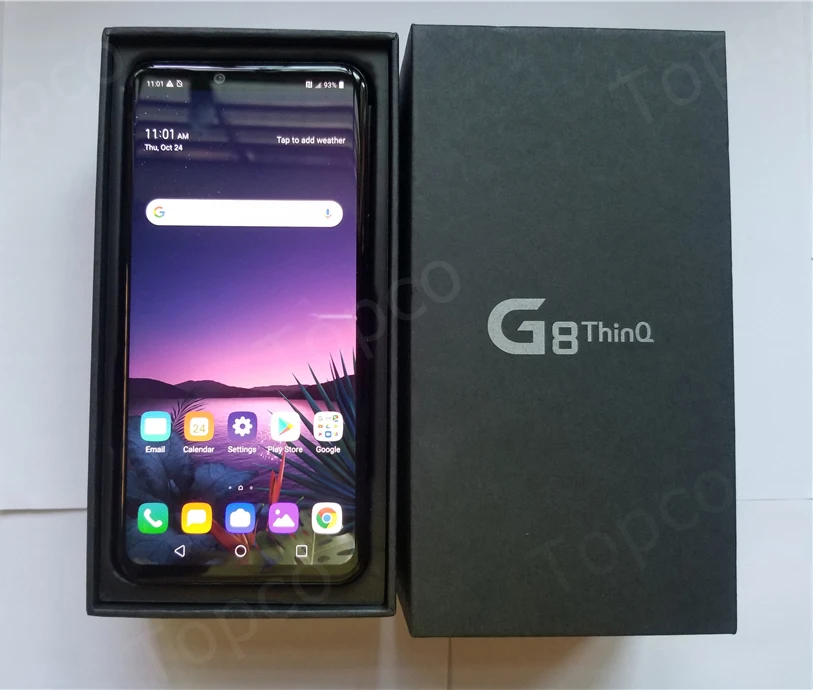 LG G8 ThinQ LM-G820N, разблокированный LTE Android телефон Snapdragon 855, четыре ядра, 6,1 дюймов, 6 ГБ и 128 ГБ, тройная камера, отпечаток пальца, NFC