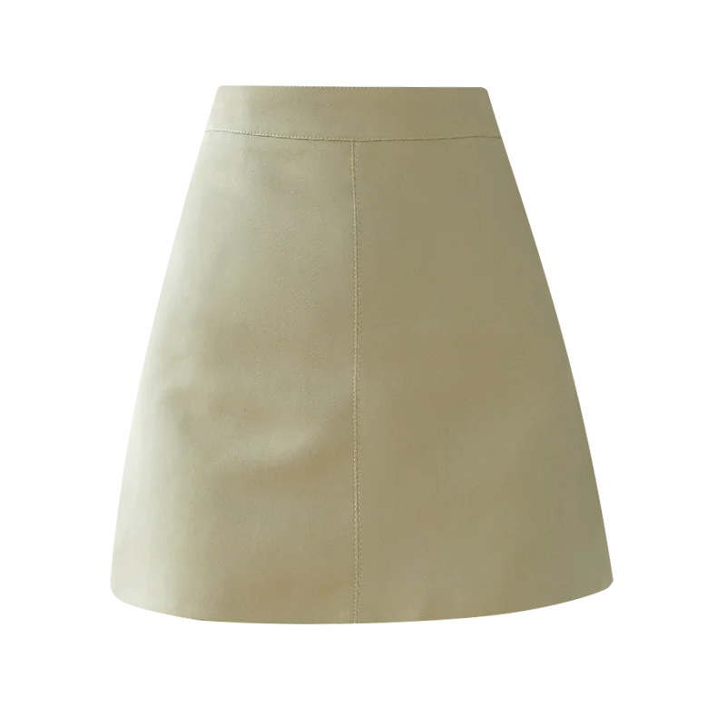 

2020 Spring Summer Female Skirts A Line Solid Color Slim Women High Waist Casual Mini Skirt Fashion Ladies