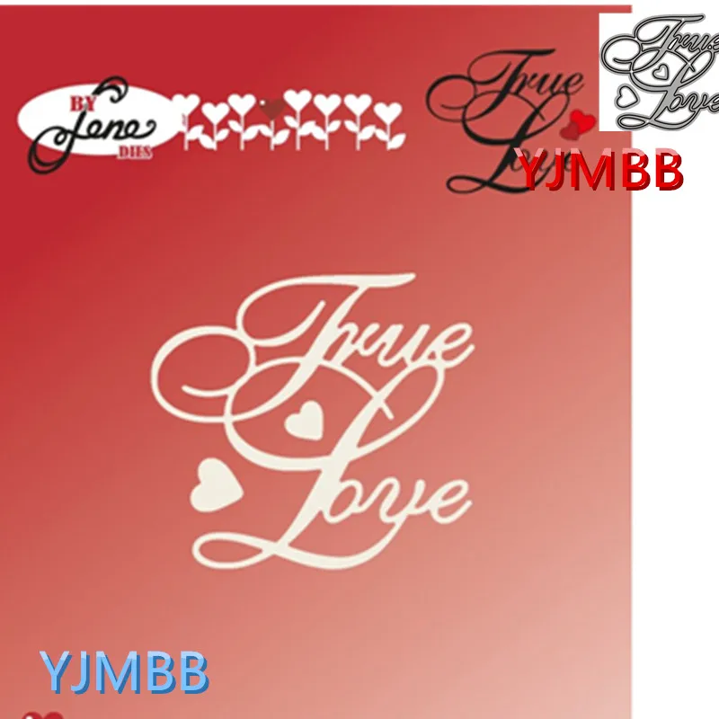 

YJMBB 2021 New The English Letters Of LOVE Metal Cutting Mould Scrapbook Album Paper DIY Card Craft Embossing Die Cutting