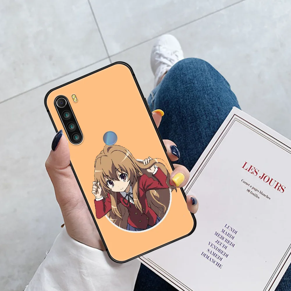 

Anime Toradora Aisaka Taiga Phone Case Cover Hull For XIAOMI Redmi 7 7A 8 8A 9 9C Note 6 7 8 9 9S K20 Pro K30 black Etui 3D