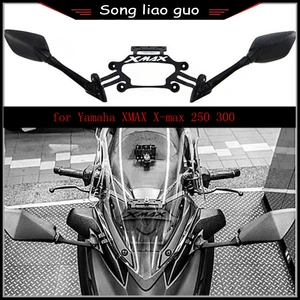 for yamaha xmax x max 250 300 motorcycle modified cnc aluminum front stand holder mobile phone bracket gps plate bracket mirrors free global shipping