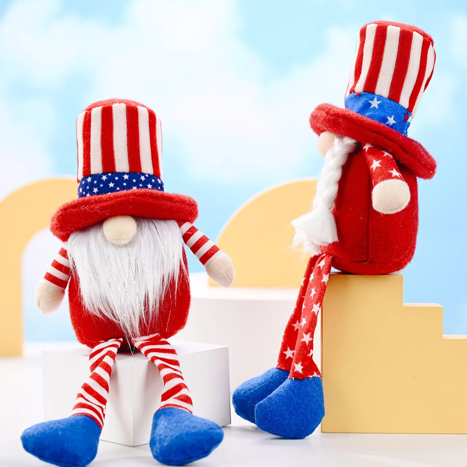 

Independence Day Long Legs Long Hat Dwarf Doll Home Desktop Decoration decoracin de habitacin