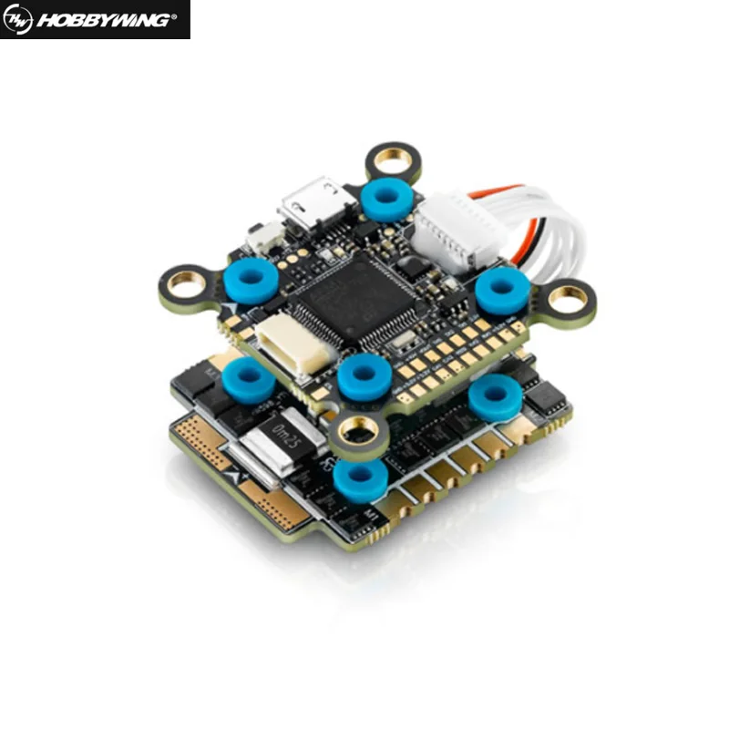 

Контроллер полета Hobbywing XRotor F7 С XRotor Micro 40A 4 в 1, BLHeli-32 DShot1200 для FPV гоночного квадрокоптера