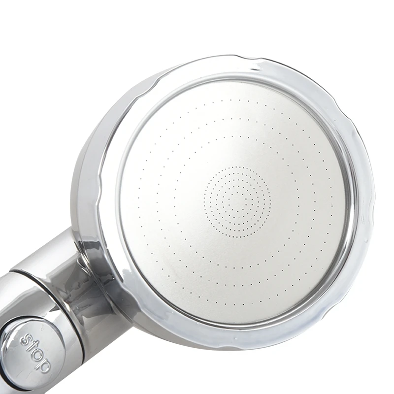 

Handheld Shower Head High Pressure Chrome 3 Spary Setting with ON/OFF Pause Switch Water Saving Adjustable Luxury Spa Detachable
