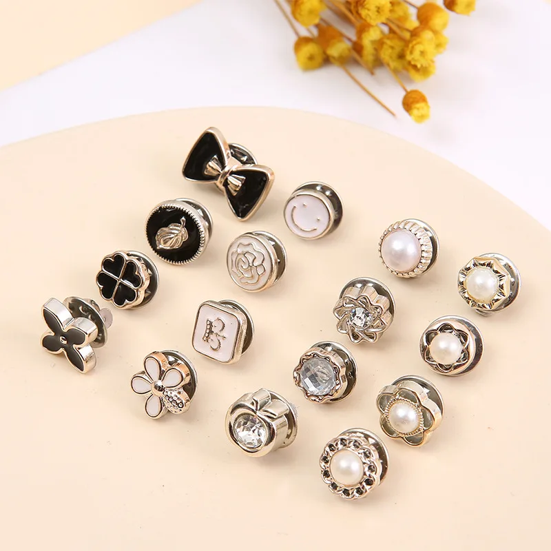 5 шт. съемные пуговицы с жемчугом