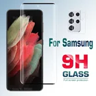 Защитное стекло для камеры Samsung Galaxy S21 Ultra 3D закаленное стекло Samsun S 21 Plus 5G S21 + полная изогнутая защита для экрана Fil