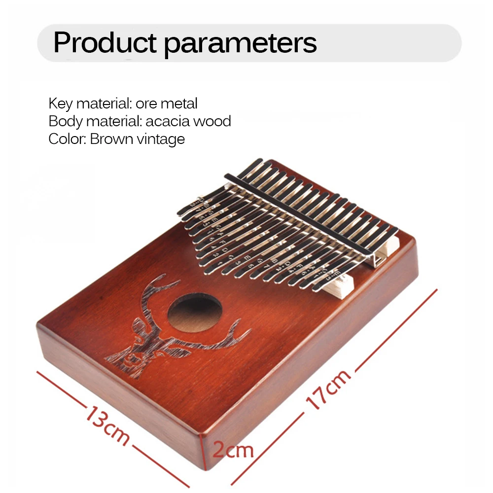 

17 Key Thumb Finger Piano For Kalimba Mahogany Woody Mbira Musical Instrument Africa Finger Piano Travel Souvenirs Decorations