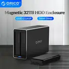 ORICO NS Series 2 Bay 3,5 ''USB3.0 док-станция для жесткого диска алюминиевый корпус для жесткого диска поддержка UASP 48W адаптер питания Макс 32 ТБ HDD Чехол