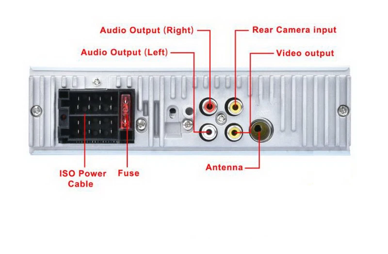 4,1 дюймов 1 din FM автомобильное радио-зеркальная связь Bluetooth стерео TF MP3 плеер AUX USB Радио-Кассетный проигрыватель Авто ленты