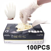 100 pcs nitrile disposable gloves touch screen powder free rubber latex exam gloves non sterile ambidextrous comfortable gloves