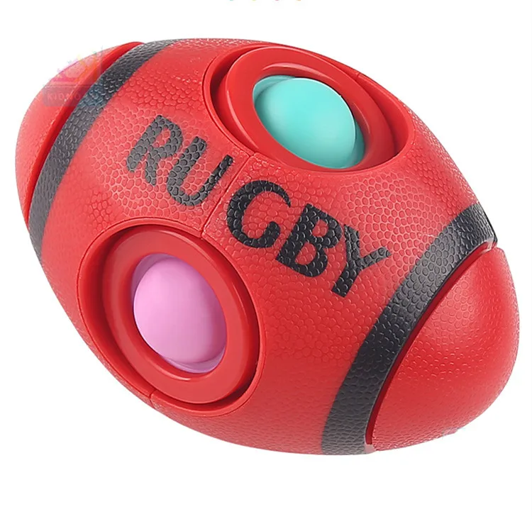 Популярный новый дизайн простой ручной попрыгивающий регби пузырьки сенсорные