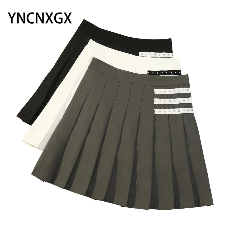 

JK College Style Pleated Skirt Korean Summer High Waist A-Line Skirt