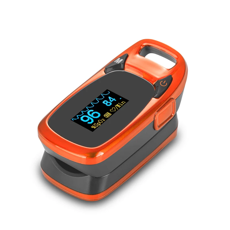orange color Цифровой Пальчиковый Пульсоксиметр портативный De Dedo Pulso Oximetro Saturometro SPO2 PR Pulsi oximetro FDA CE утвержден - Цвет: orange color