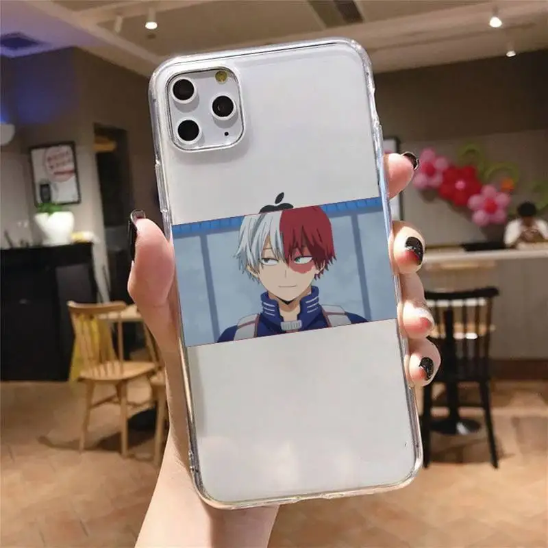 

Anime Art My Hero Academia Japanese Phone Case Transparent soft For iphone 5 5s 5c se 6 6s 7 8 11 12 plus mini x xs xr pro max