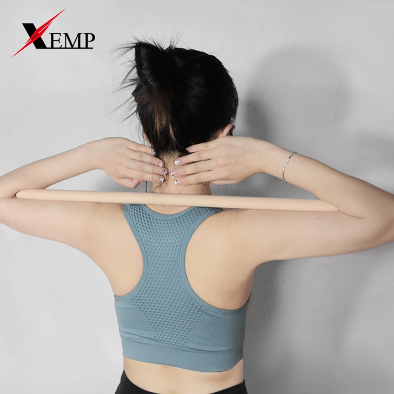 

Удобный инструмент для коррекции спины и растяжки, инструмент для йоги вокруг деревянной палочки, инструмент для растяжки открытых плеч