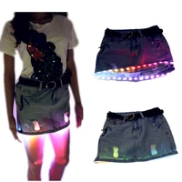 fashion mini led sexy skirt party nightclub mini skirts fashion female fitted tight all over skirt