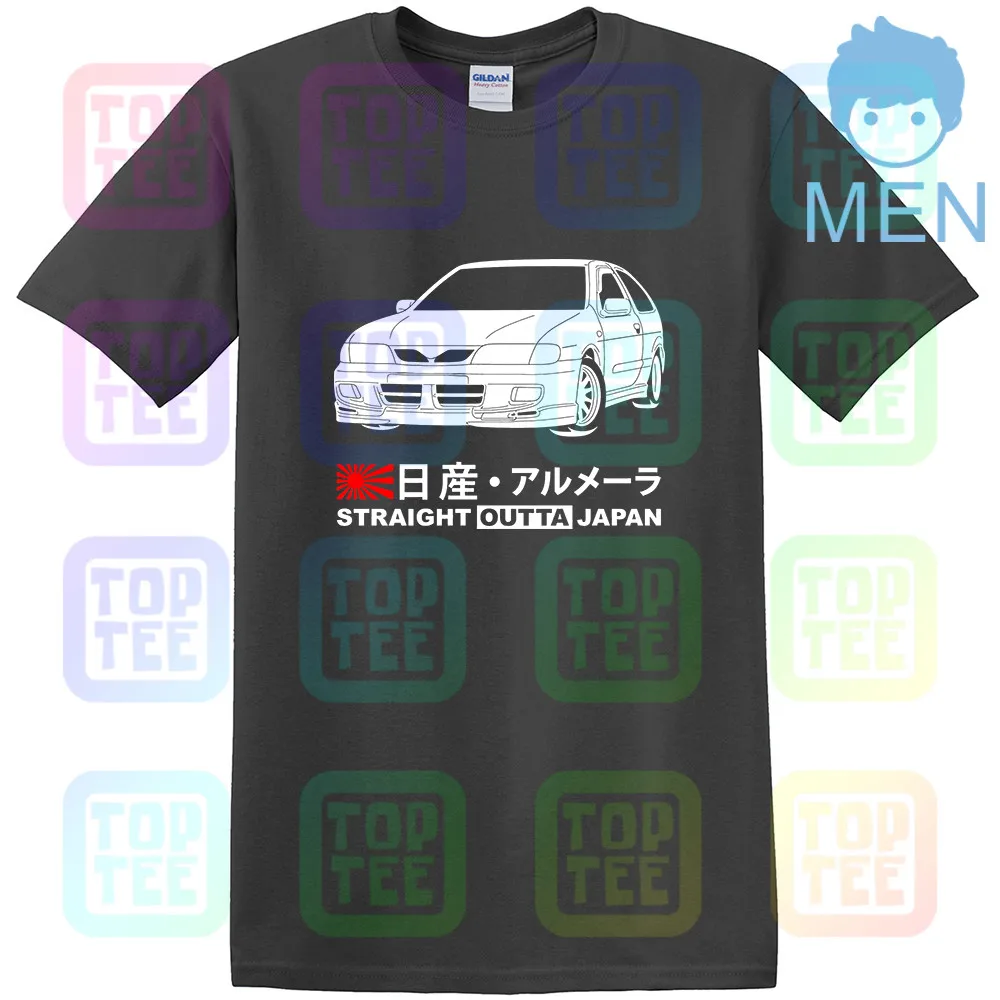 Темно-серый GT-shirt Nissan Almera 2,0 GTi N15 '98-'00 футболка - Цвет: Темно-серый