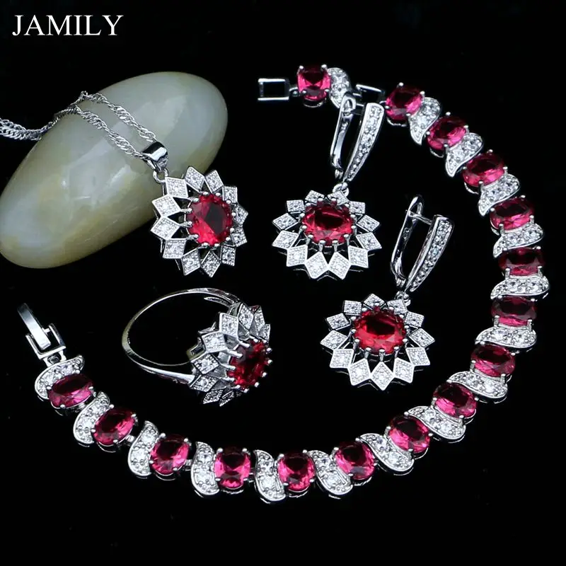 Горячая Распродажа модных комплектов ювелирных изделий для женщин из серебра 925