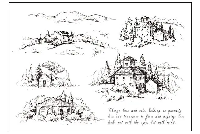 Прозрачный штамп KLJUYP Forest Hut для скрапбукинга сделай сам/изготовления